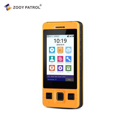 China ZOOY Z-8000 3.5 Inch Touch Screen Fingerprint 3G GPS Talking 12 Guard Tour System Voice for sale