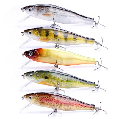 China ABS Hard Plastic 16g 10cm Automatic Jiggle Glowing Electric Fishing Lure Floating Crankbait Fishing Artificial Pike Wobblers Minnow Isca Bait for sale