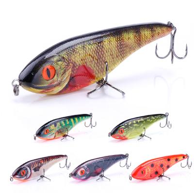 China Outdoor Fishing Activity Big 76g/130g Jerk Bait Pike Fishing Lure VIB Sinking Ratlin For Fishing Wobblers Jerkbait Crankbaits Ice Fishing Wobbler for sale