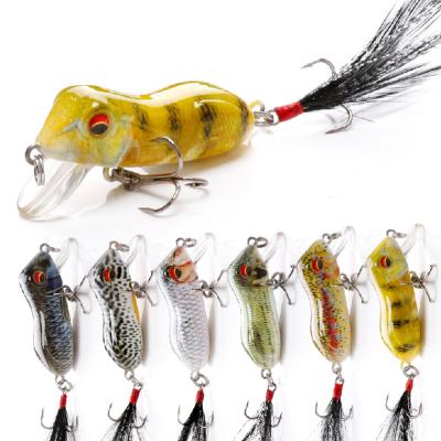 China Wobblers 5cm ABS Hard Plastic Floating Crankbait Frog Bait Minnow Fishing Lures Hard Baits-Artificial Lures Tackle Minnow Fishing Pike for sale