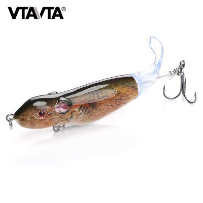 China ABS Plastic 90mm 13g Like Hard 3D Eyes Rat Body Bait Fishing Lures for sale