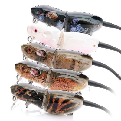 China ABS Factory Hard Plastic Handmade Artificial Rat Bait Hard Lure Mouse Fishing Lure for sale