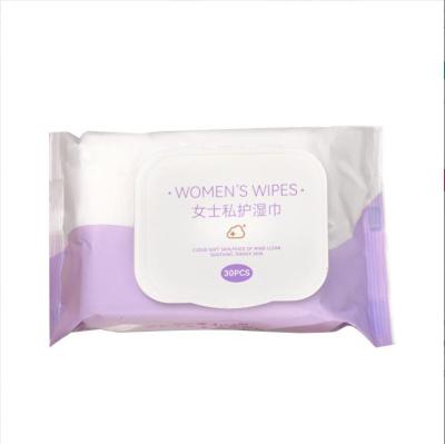 China Private Label Feminine Intimate Cleansing Hygiene Wipes Natural Soft Feminine Cleansing Cloths for Sensitive Skin for sale