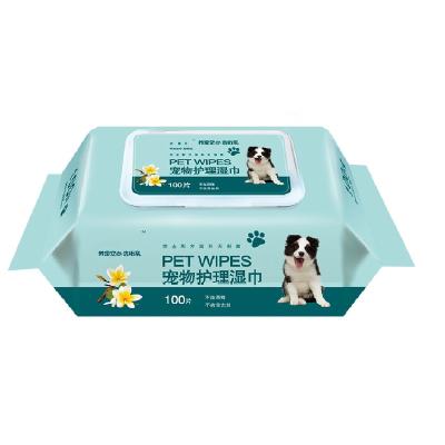 China Cleaning Alcohol Free Pet Cleaning Cloth Deodorant Damp Pet Wipes Pet Cleaning Wet Cloths for sale