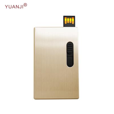 China Metal Credit Card 2.0 Flash Drive USB Memory Stick With Low Price for sale