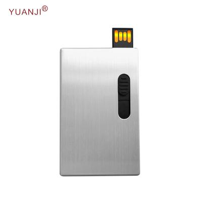 China Best Metal Design Professional Card Form USB 2.0 Flash Drives With High Speed for sale