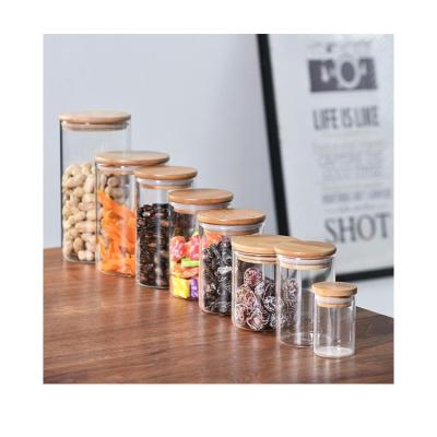 China Sustainable Transitional Modern Glass Spice Storage Containers for sale