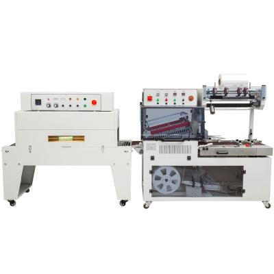 China Food DQL5545 Automatic L type sealer sealing packaging bar machine and DSD4520 shrink tunnel packer for sale