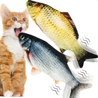 China Amazon Best Selling Juguete Dispensador De Comida Cat Toy Wholesale Toys Fish Electric Lanes Juguetes Para Aves Viable Alligator Chew for sale