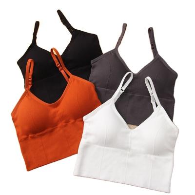 China Sports Viable Tube Back U Chest Girl Top Wrapped Lady Vest Seamless Bra Sports Vest Underwear Bra for sale