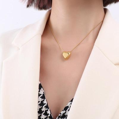 China Other Heart Chain Pendant Stainless Steel Photo Frame 45cm Necklace Pendant Necklace for sale