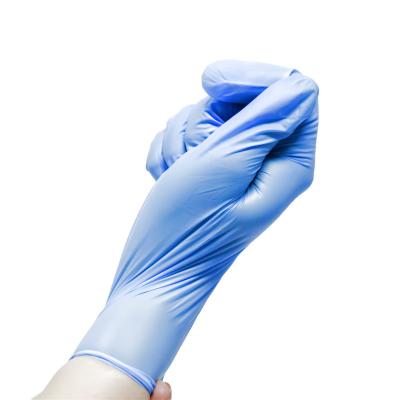 China China Blue Mix Vinyl/Nitrile Glove Household Cleaning Anti-Slip Gloves Long Disposable Glove for sale