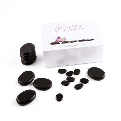 China Wholesale Cheap Wholesale Easy Rock Black Basalt Therapy Body Hot Stone Massage Set Kit For Sale Massage Stone for sale