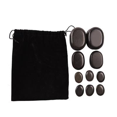 China Easy Personal Massage Stone Set Hot Stone Basalt Massage Set For SPA for sale