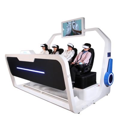 China Newest YHYVR Update 4 Seats 9D Cinema Virtual Reality Vr Roller Coaster New Patent Steel Design for sale