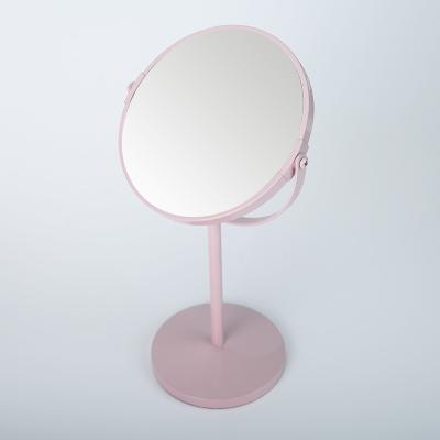 China Convenient Low Price Customized Glass and Metal Mirror Customized and Durable Metal Double Sided Round Mirror for sale