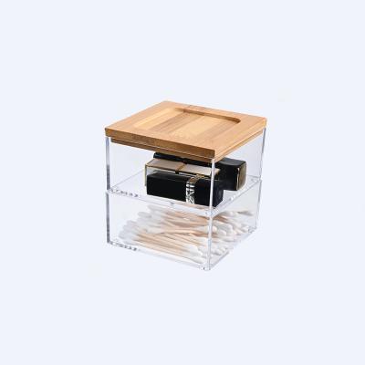 China Fashion Wholesale Customized Clear Stackable Cosmetic Storage Case Plexiglass Acrylic Makeup Drawer Organizer for sale