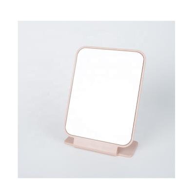 China Personalized Makeup Mirror PP And Glass Lightweight And Not Easy To Break Square Table Makeup Mirror for sale