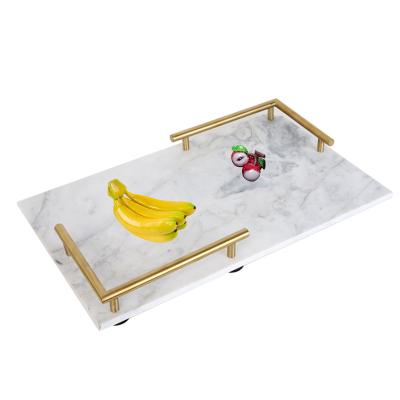 China Food Tray Hotel Decoration Marble Jewelry Organizer Tray Marble Shower Tray Marble Tray Serving for sale