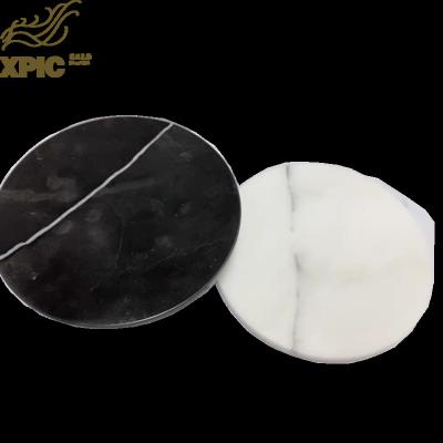 China Hotel Decoration Marble Jewelry Organizer Tray Around Tray Marble Serving Xpic-tp222 for sale