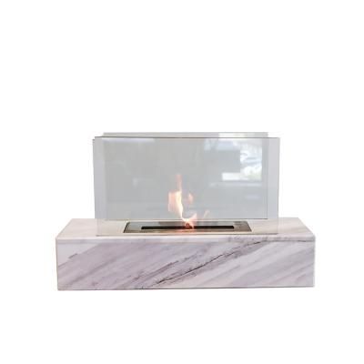 China Factory Sale Garden Decoration Natural Gas Fire Glass Pit Table Fireplace for sale