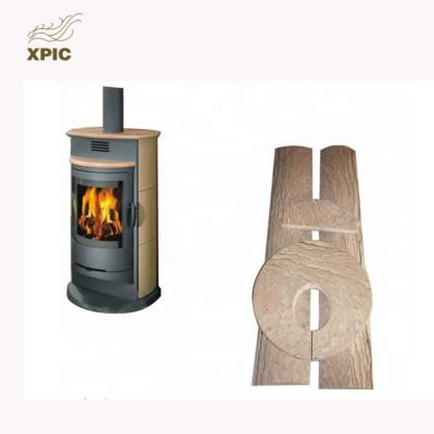 China Modern Ideas Soapstone English Style Sandstone Fireplace Surround European Burning Wood Stove for sale