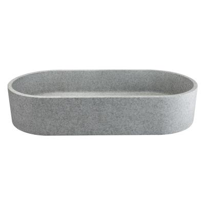 China Easy Clean Hotel bathroom wash basin eco-friendly concrete outdoor counter sink for sale