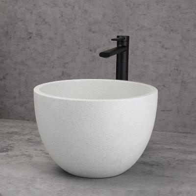 China Easy Clean Small bathroom wash basin outdoor practical concrete sink color cement basin for sale