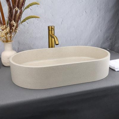 China Easy Clean Eco-friendly interior bathroom basin concrete hand wash sink for sale