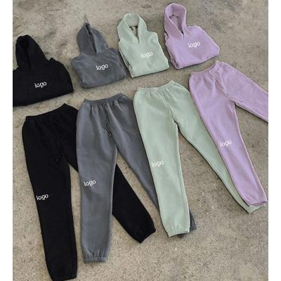 China Breathable Unisex Sweatsuit 2 Piece Set Women Jogging Suits Wholesale Winter Fleece Sports Two Piece Pants Set Tracksuits For Men for sale