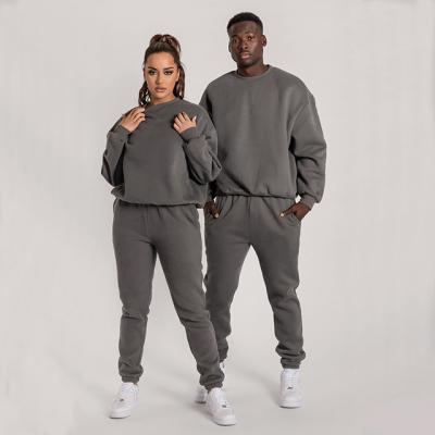 China Breathable fast delivery logo crewnecks tracksuits breathable dropshipping custom sweatsuits with pants European size for sale