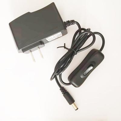 China LED Products Fast Delivery Power Adapter 12V 1A AC DC Adapter With On Off Switch for sale