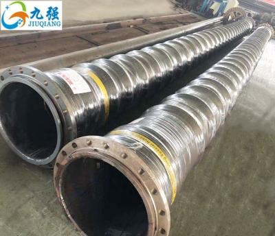 China Large Diameter Flange Suction Dredging Wear Resistant Rubber Hose for sale