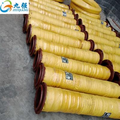 China 12 Inch Wear Resistant Flange Steel Nipple Suction Discharge Pipe Water Suction Dredge Dredge Rubber Hose Manufactures in Chinese for sale