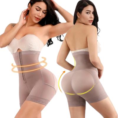 China Breathable Quality High Waist Shaper With Hooks Sexy Women Bodyshaper Body Sahper Underwear Butt Lifter for sale