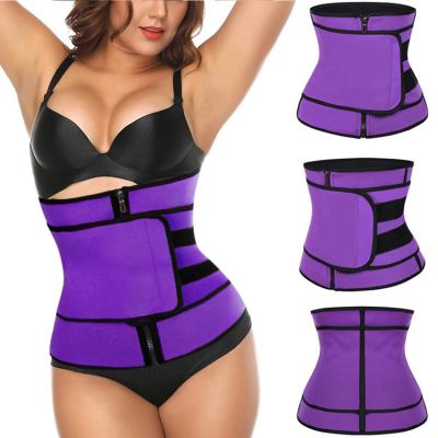 China Cheap Logo Antibacterial Custom Color Adjustable Compression Belt Neoprene Waist Trainer Belts Corset Women 4 for sale