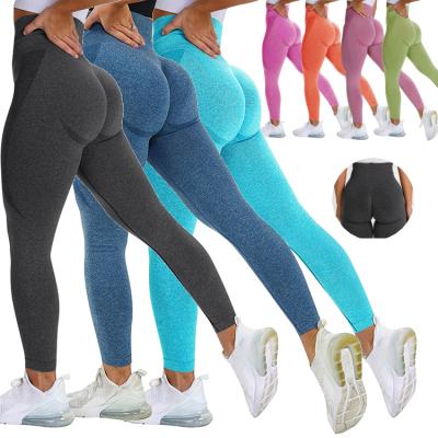 China Breathable Seamless Yoga Pants Lift Up Hip Lift Gaiters Woman Workout Leggings Women Waist Sports Tights Tummy Control Running High Panties for sale