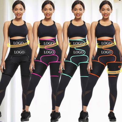 China Hot Sale Antibacterial High Waist Burning Shapwear Neoprene Waist Trainer And Thigh Shaper Waist Trainer for sale