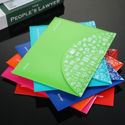 China New design folder bag waterproof durable school stationery office pp pocket folders for sale