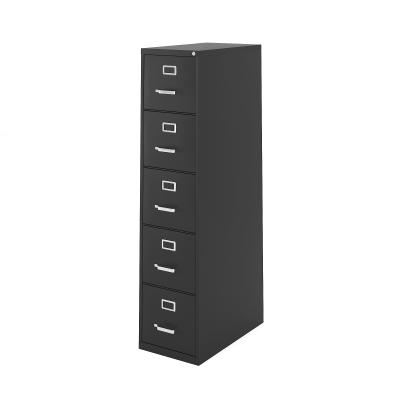 China Customized Modern Professional Office Vertical File Card Box 5 Drawers Metal Waterproof Steel Lockable Storage for sale