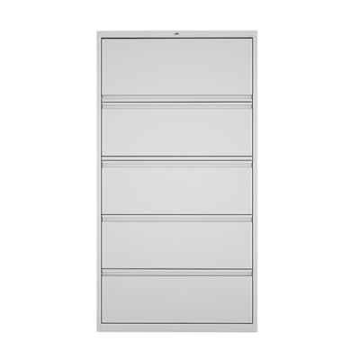 China (Others)Adjustable Modern Attractive White Side Files Hanging Storage 5 Drawer Metal Filing Cabinet for sale