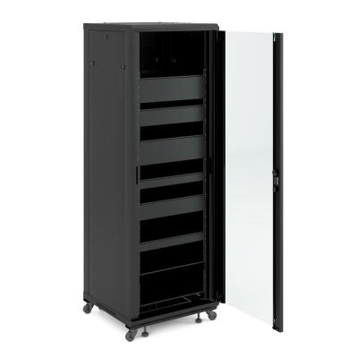 China Efficiently Newly Type Storage Glass Door Network 36U Steel AV Cabinet AV Cabinet for sale