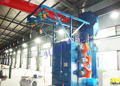 China Double Hangers Spinner Shot Blaster Machine , Wheel Cleaning Machine For Bearing Industry for sale