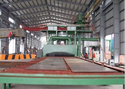 China Industrial Steel Plate Shot Blasting Machine Surface Rust Moving for sale