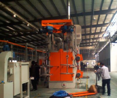 China Y Shape Spinner Hanger Shot Blasting Machines , Shot Peening Machine Customized for sale