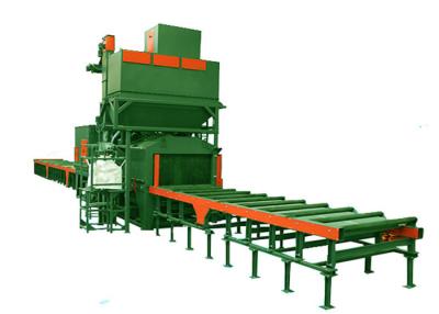 China Steel Portable Shot Blasting Equipment With Roller Conveyor Systems for sale