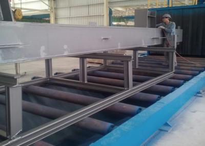 China Conveyor Belt Shot Blaster Machine , Industrial Shot Blasting Equipment For I - Beam Structure for sale