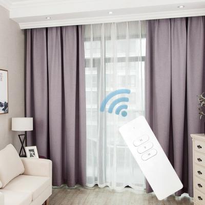 China Modern high quality electric remote control motorized electric theater curtain curtain track for sale