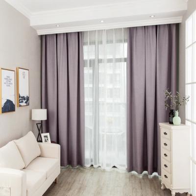 China Blackout Blackout New Products High Shading Blackout Window Curtains Purple Bedroom For Hotel Rooms for sale