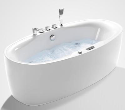 China Pure Acrylic Luxury Freestanding Apollo Massage Hot Tub/Spa Bathtub/Whirlpool Bathtub With Air Bubble Jets for sale